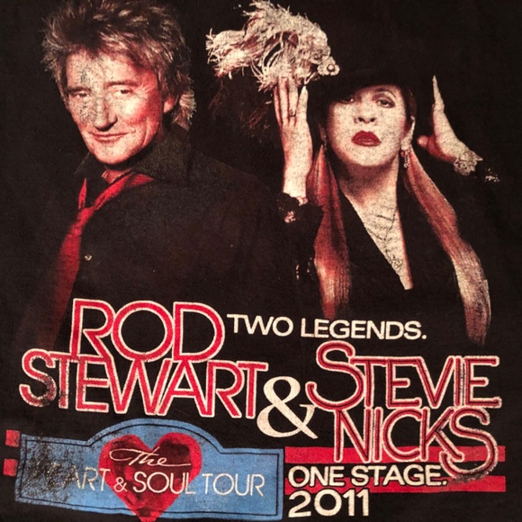 Rod Stewart & Stevie Nicks "The Heart and Soul" Tour T-Shirt from 2011 - Picture 6 of 9